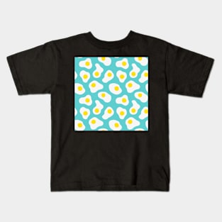 Fried Eggs Pattern Kids T-Shirt